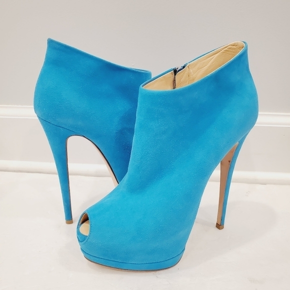 Giuseppe Zanotti Turquoise Booties - Picture 2 of 9